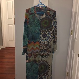 DESIGUAL NWNT maxi paisley dress